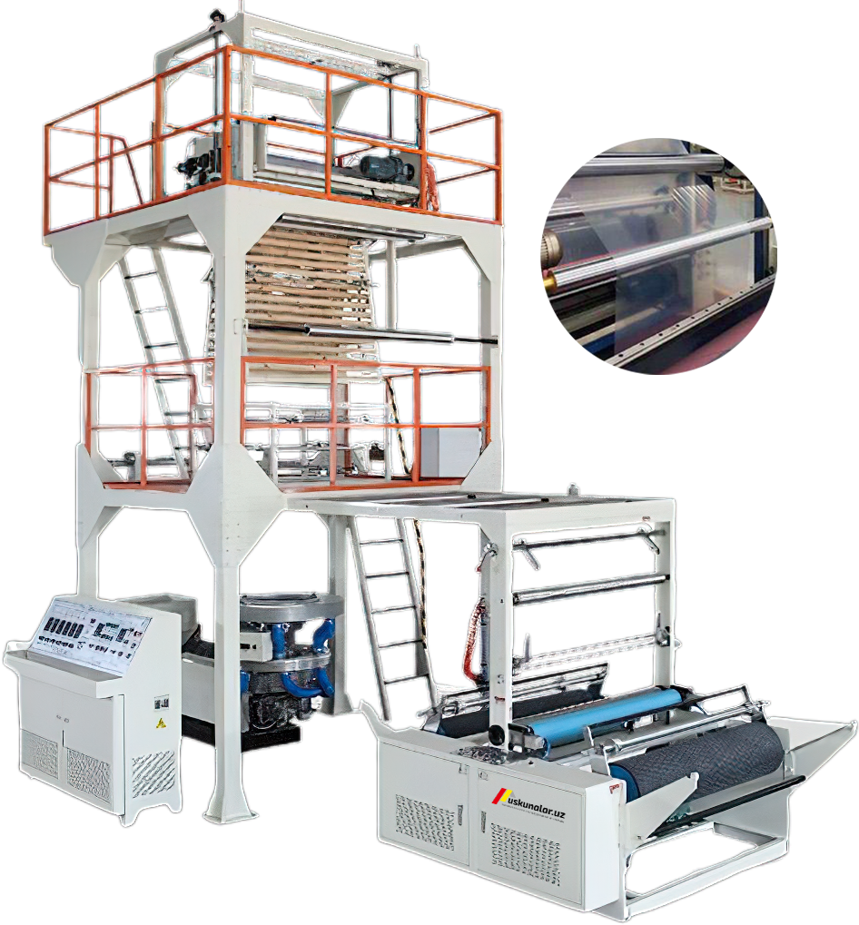 Polietilen rulon (paket) ishlab chiqarish uskunasi US-SL-65-1000