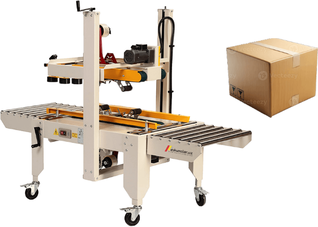 skoch yopishtirish, karton qadoqlash, kartonni skochlash, karton qadoqlash uskunasi, skoch yopishtirish uskunasi, skotch yopishtirish, karton skotchlash uskunasi