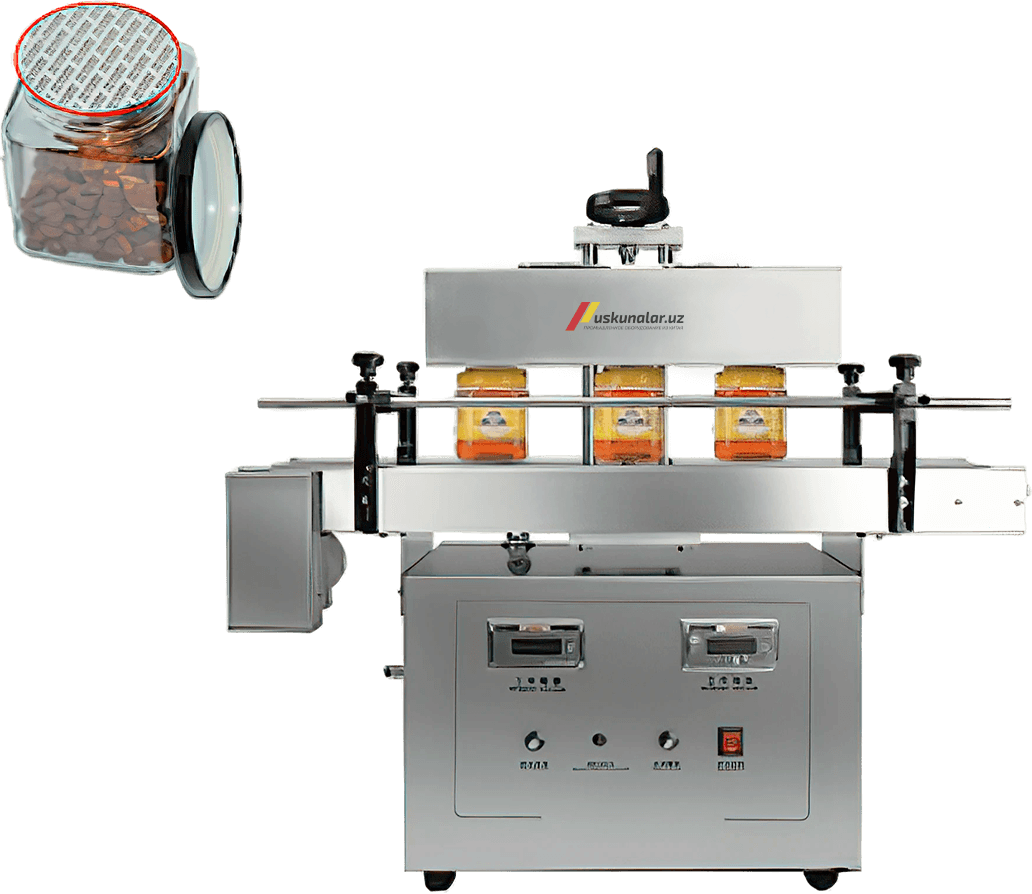 folga qo'yish, folga bilan qadoqlash, shisha og'zini yopish, shisha og'zini folga bilan yopish uskunasi, induksion muhr, folga qo'yish uchun induksion uskuna, falga qoplash, falga